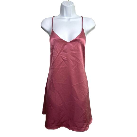 vestique Dresses & Skirts - Vestique Satin Look Slip Mini Dress/M